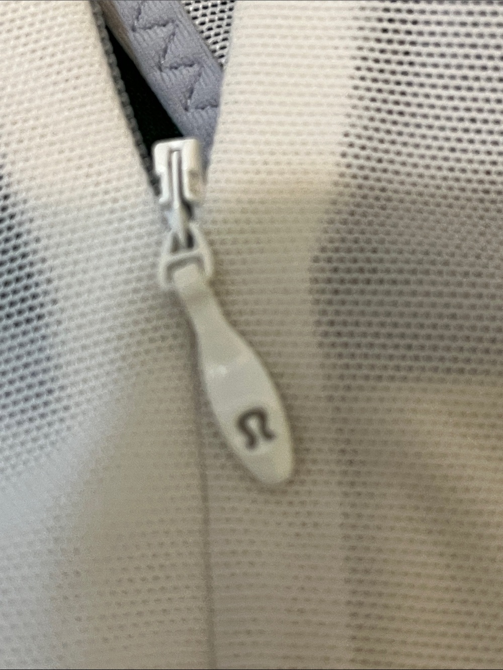 lululemon athletica White Tank Top with Gray Trim. - Picture 7 of 8